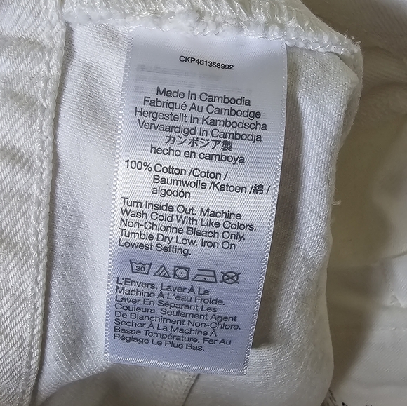 Madewell NWT White Relaxed Denim Jean Shorts - Picture 13 of 13